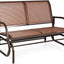 Silla mecedora deslizante 48pulg banco patio 2 personas