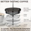 Cafetera prensa francesa acero inox 34oz filtro 4 niveles