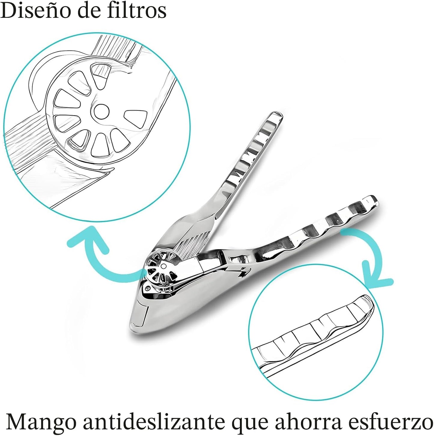 Exprimidor acero inox manual plegable extractor cítricos