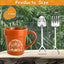 Taza para amantes de plantas con cuchara y tenedor