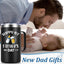Taza café aislada 20oz regalo papá color negro