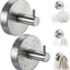 Ganchos ventosa acero inox para ducha baño puerta vidrio