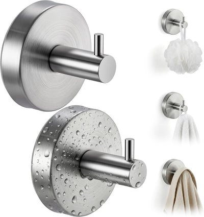 Ganchos ventosa acero inox para ducha baño puerta vidrio