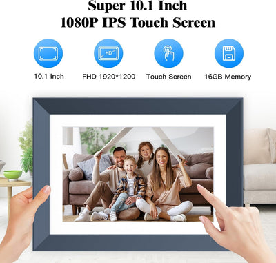 Marco fotos digital 10.1pulg WiFi 16GB pantalla IPS tactil