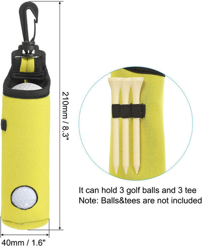 Bolsa neopreno para pelotas golf con clip