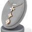 Soporte joyas microfibra gris claro para regalos