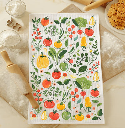 Toalla de cocina divertida con diseño vegetal y anti Trup
