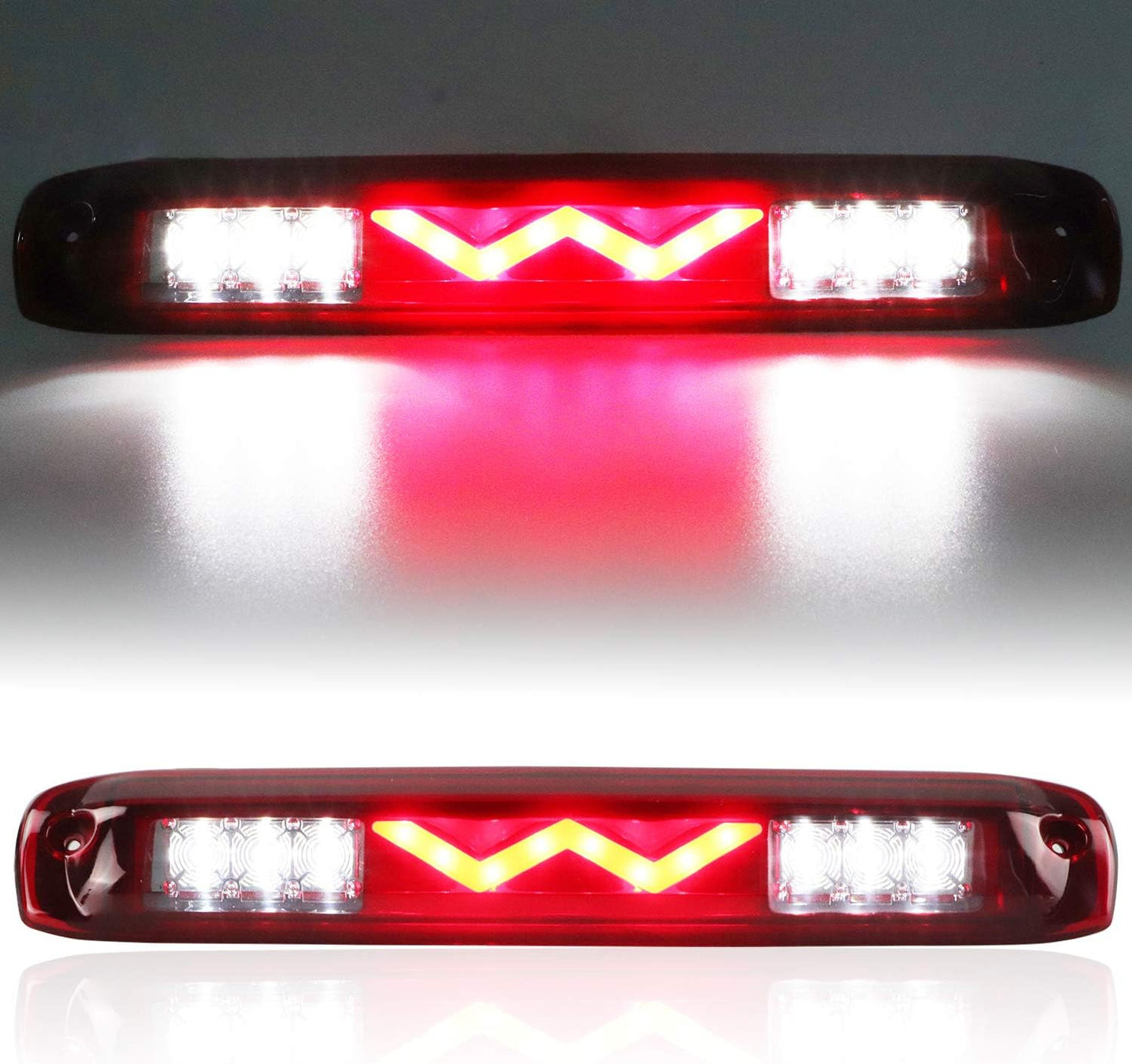 Luz freno LED alta montaje Chevy Silverado GMC Sierra rojo