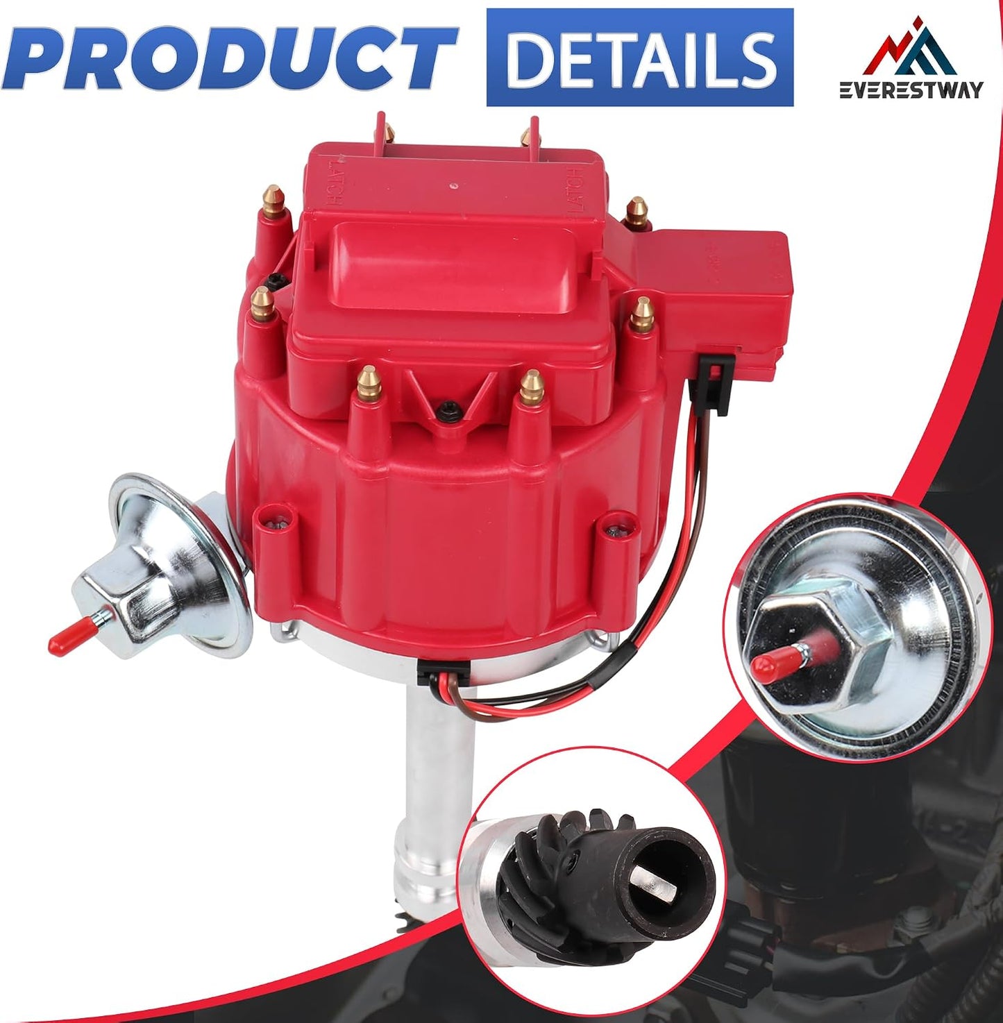 Distribuidor HEI comp Chevy C10 GMC SBC BBC 65k 7500 RPM