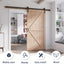 Puerta corrediza granero 42x80pulg con kit herrajes abeto K