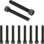 10 Pzas Tornillos M8x55mm Acero Carbono Negro