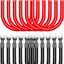 12 Cables Batería 2AWG M10 6" Cobre Estañado Solar