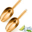 Cuchara hielo acero inox 3oz set 2 multiusos cocina bar