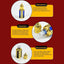 4 Botellas Vidrio 0.4oz con Tapas Viaje Perfume