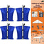 Bolsas peso para toldo al aire libre patas 4 pz azul