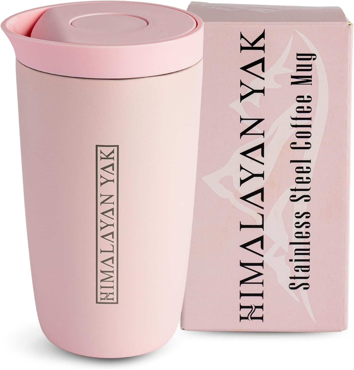 Taza café viaje 11.8oz acero inox doble pared tapa segura rosa