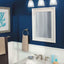 Accesorio baño doble 3 luces vidrio esmerilado níquel