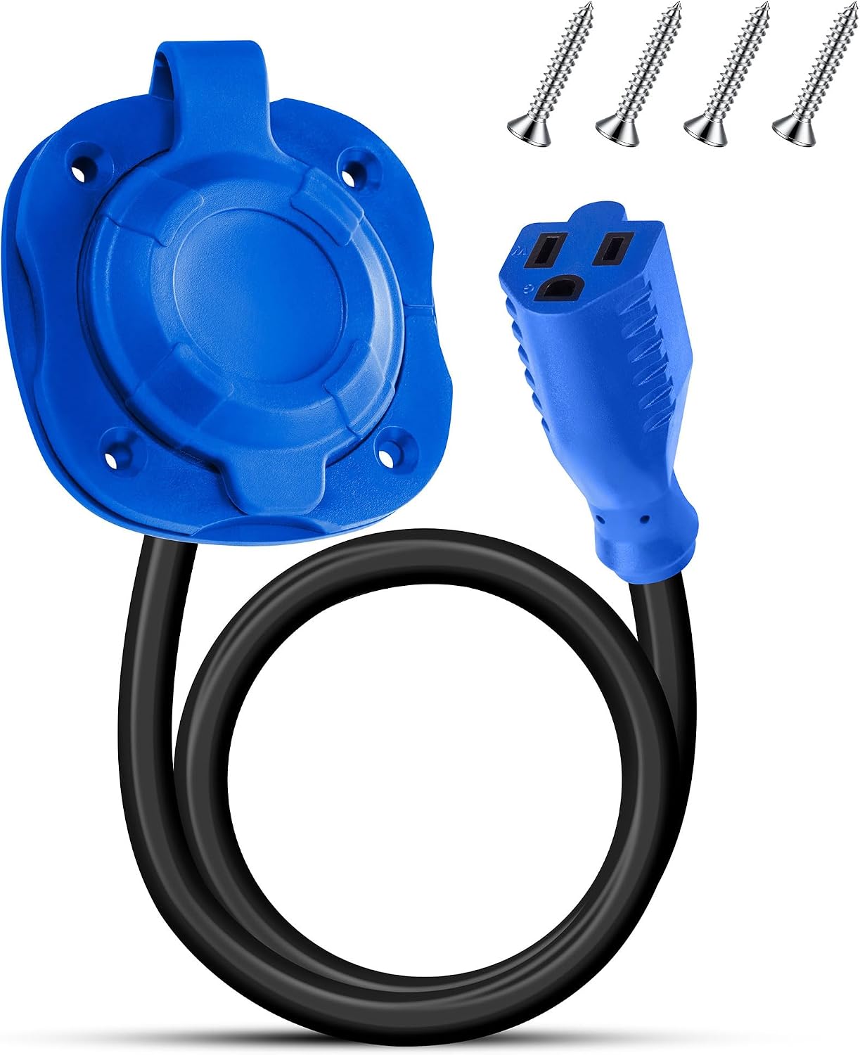 Enchufe Shore 15A 125V NEMA 5-15 con cubierta 18"
