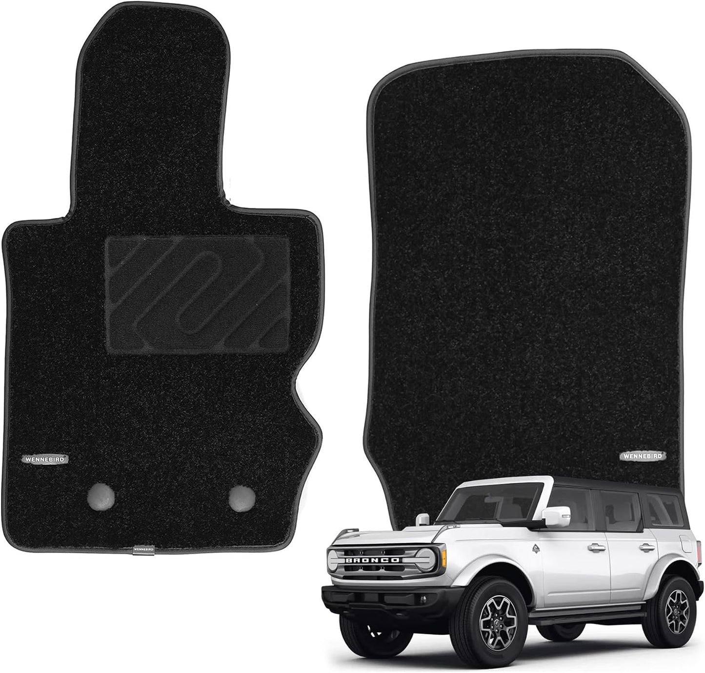 Alfombrillas primera fila Ford Bronco 21-26 impermeables