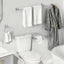 Toallero pared 24" set 5 acero inox cromado