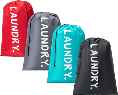 4 Pzas Bolsas Lavandería XL con Cordón para Viaje