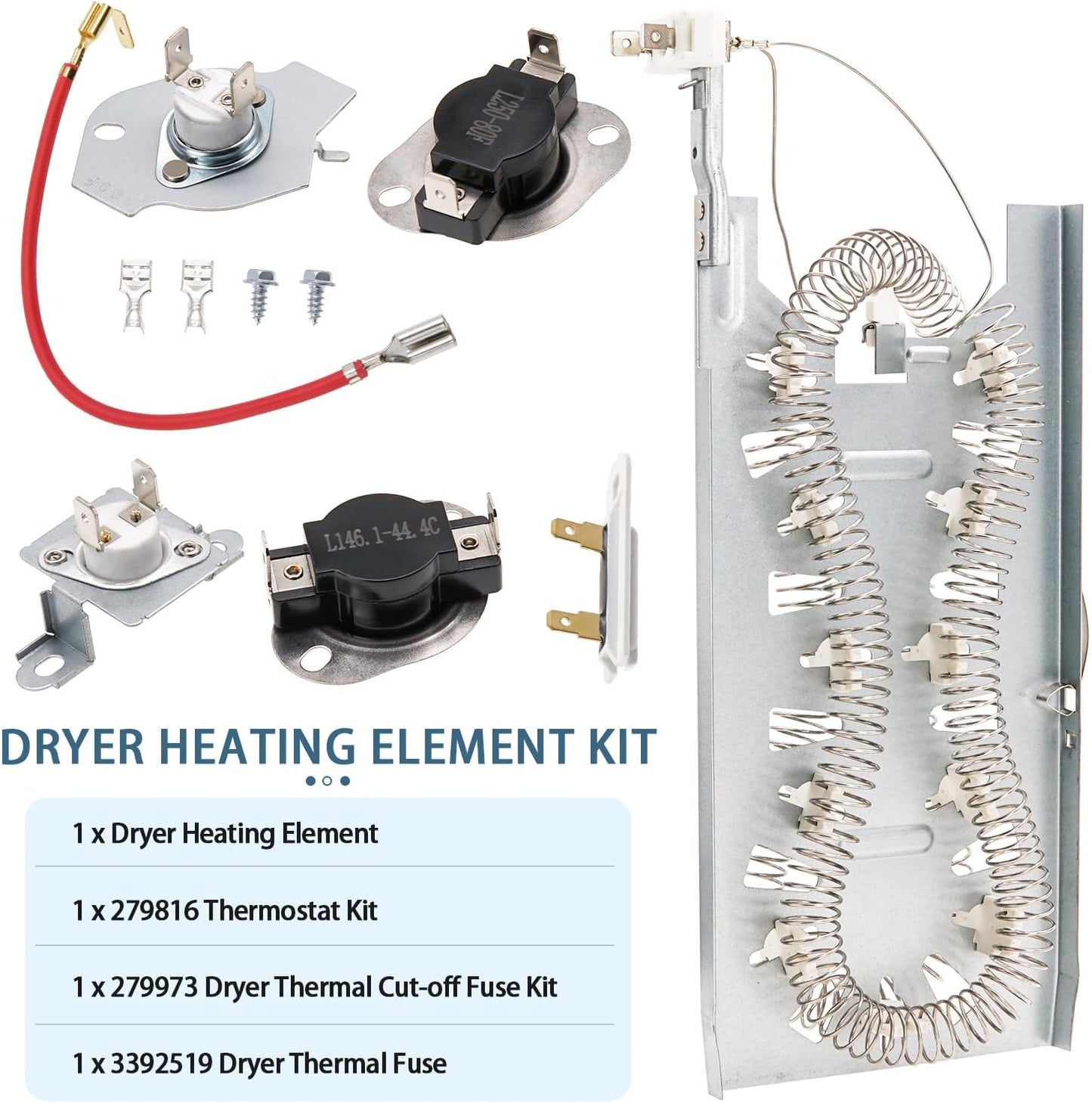 Kit reparación calefactores secadora Maytag Bravos MED7230