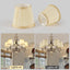Set 10 pantallas lámpara plegables estilo Imperio beige