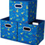 Cubos almacenamiento 10.5" decoración dinosaurio azul