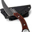 Cuchillo táctico acero inox 440C mango G10 funda negro