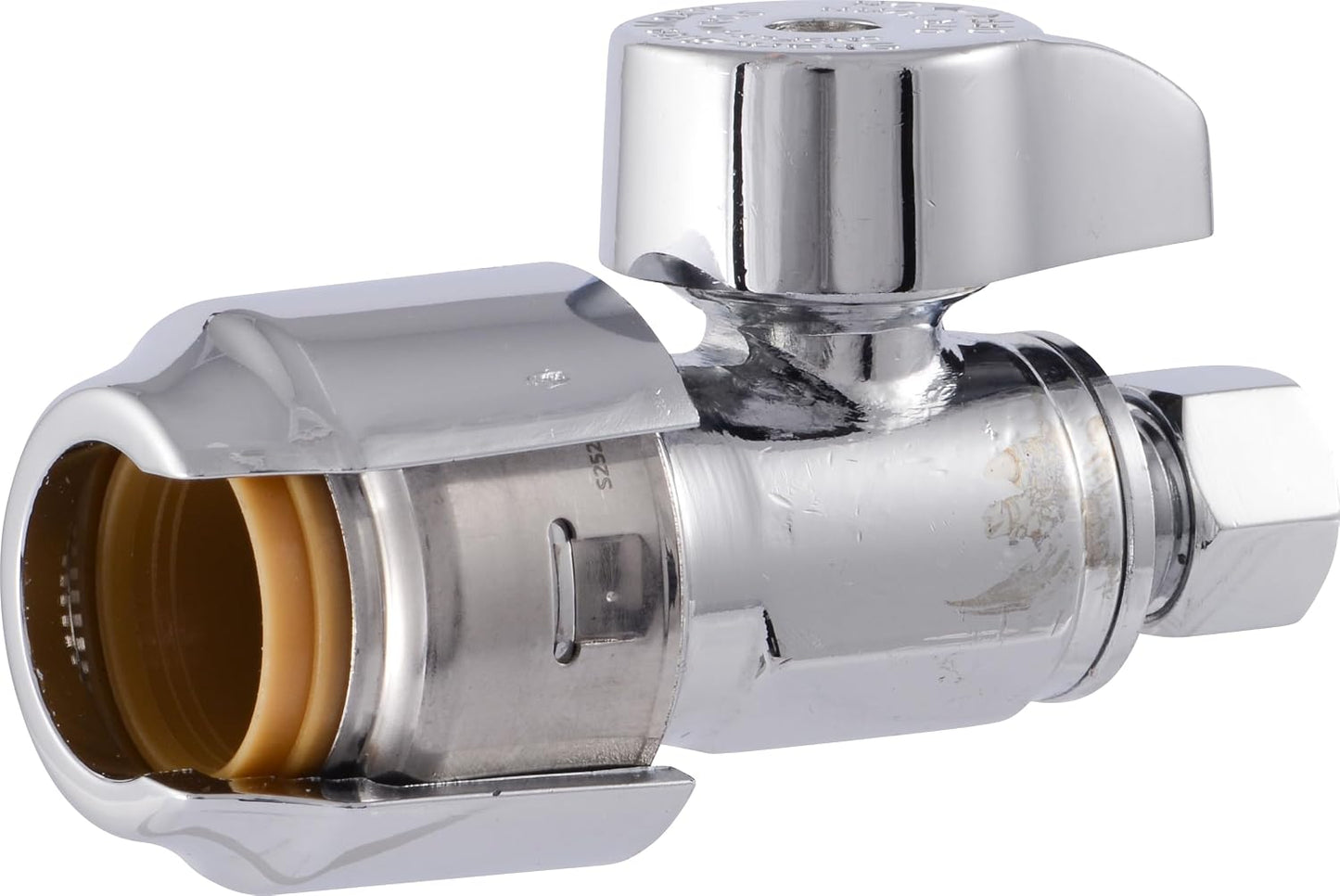Válvula compresión 1/2x1/4 pulg latón PEX cobre CPVC