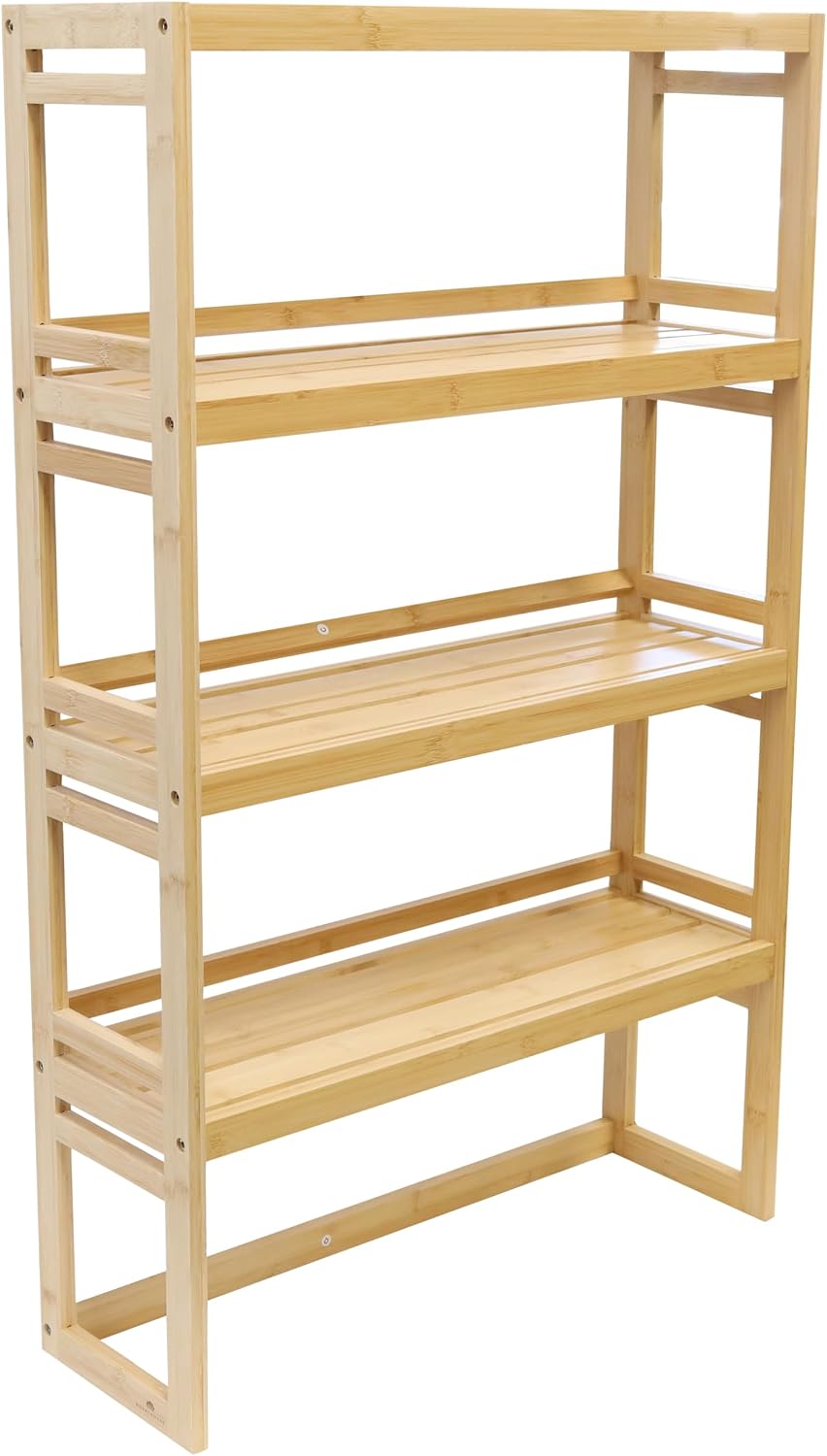 Estante bambú 4 niveles organiz. baño cocina sala