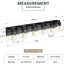 Aplique baño 38" 6 luces pantalla vidrio esférico