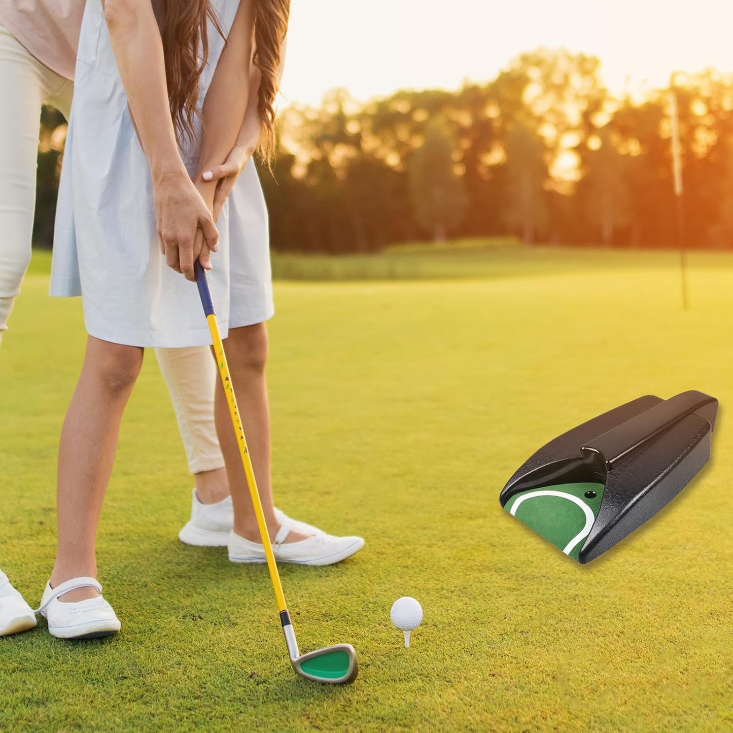 Unidad retorno pelota golf automática batería para casa