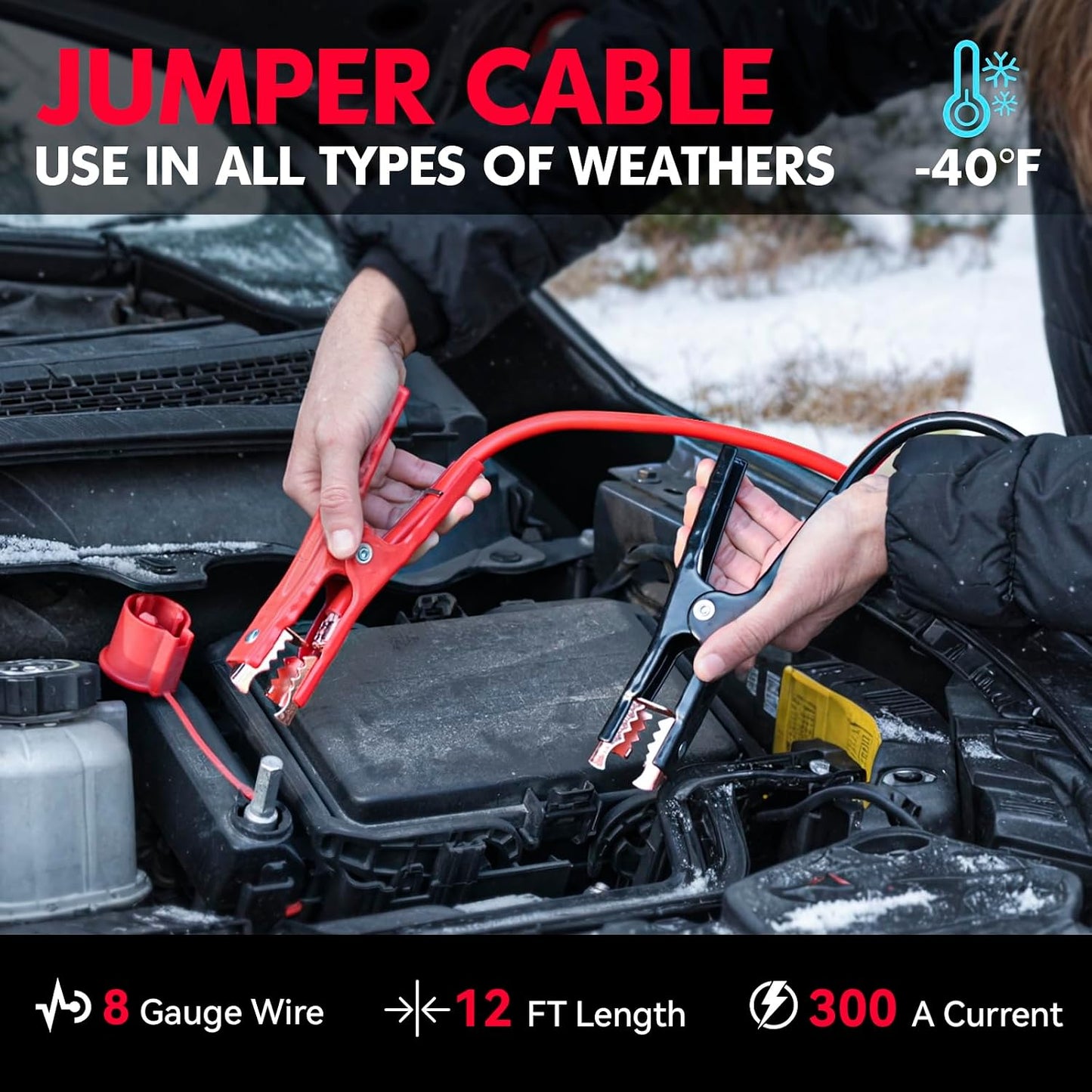 Kit emergencia auto compresor aire cables puente