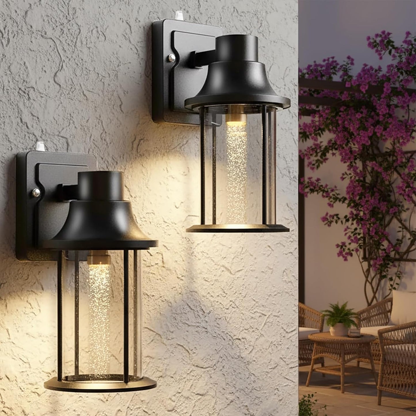 Lámpara pared exterior led e26 ip65 pantalla policarbonato
