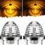 2 Luces Led Ámbar Vidrio Transparente Señal Giro Camioneta