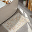 Alfombra baño bohemia antideslizante 16x24pulg floral amarilla