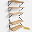 Estantes pared 7.3" set 5 madera paulownia resistente