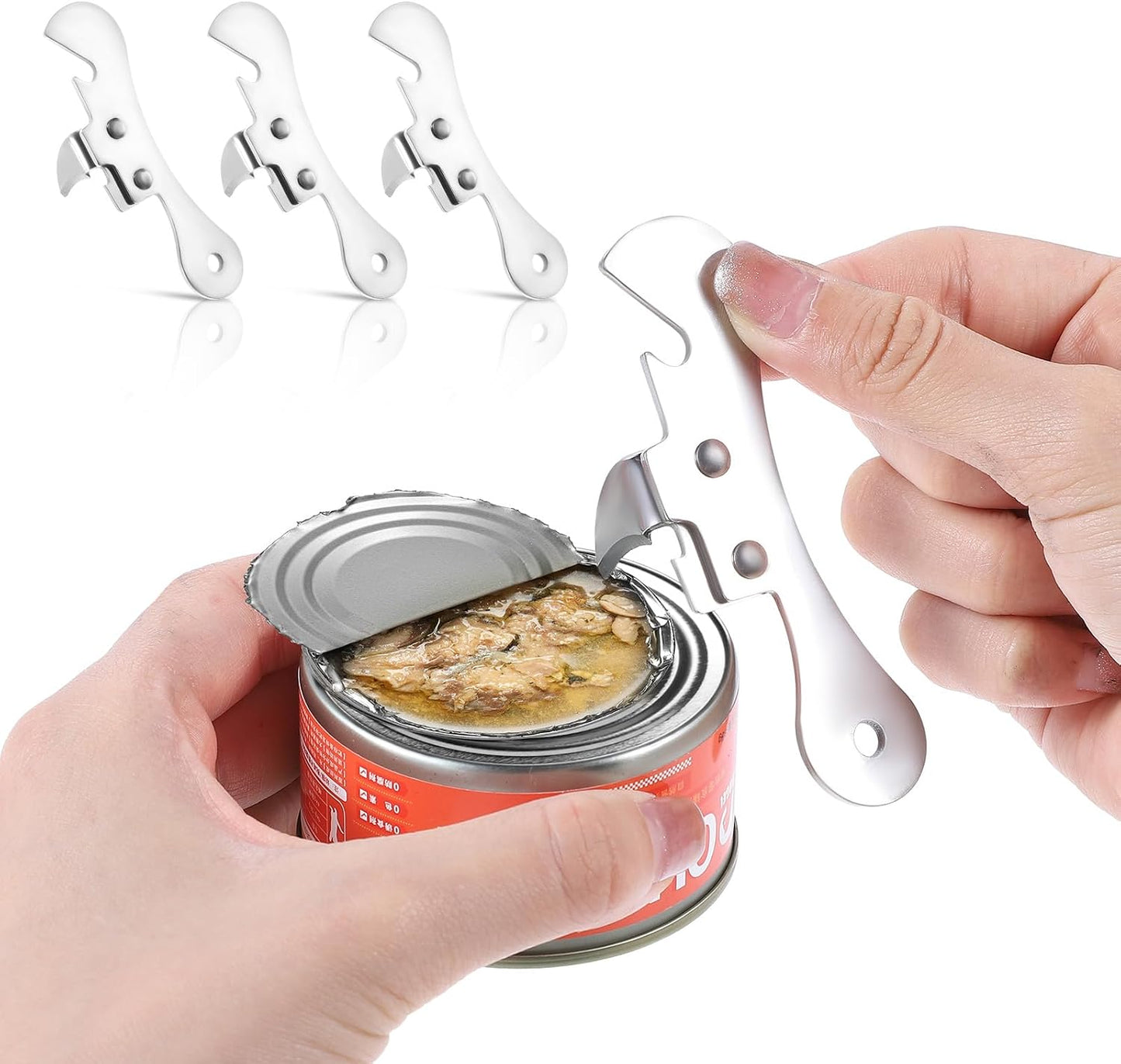 Abrelatas acero inox multifuncional 3uds para acampar