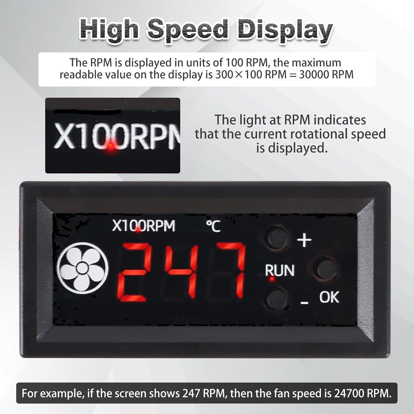 Controlador temperatura ventilador 12V PWM 3A con sonda digital