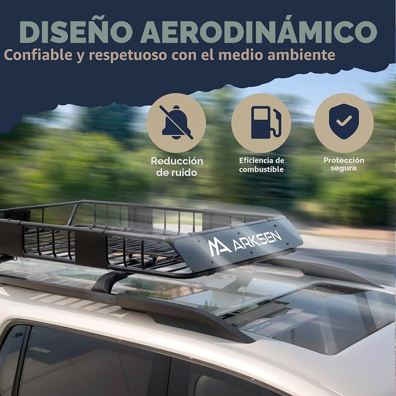 Portaequipajes universal 54x34pulg 600D 2 correas trinquete