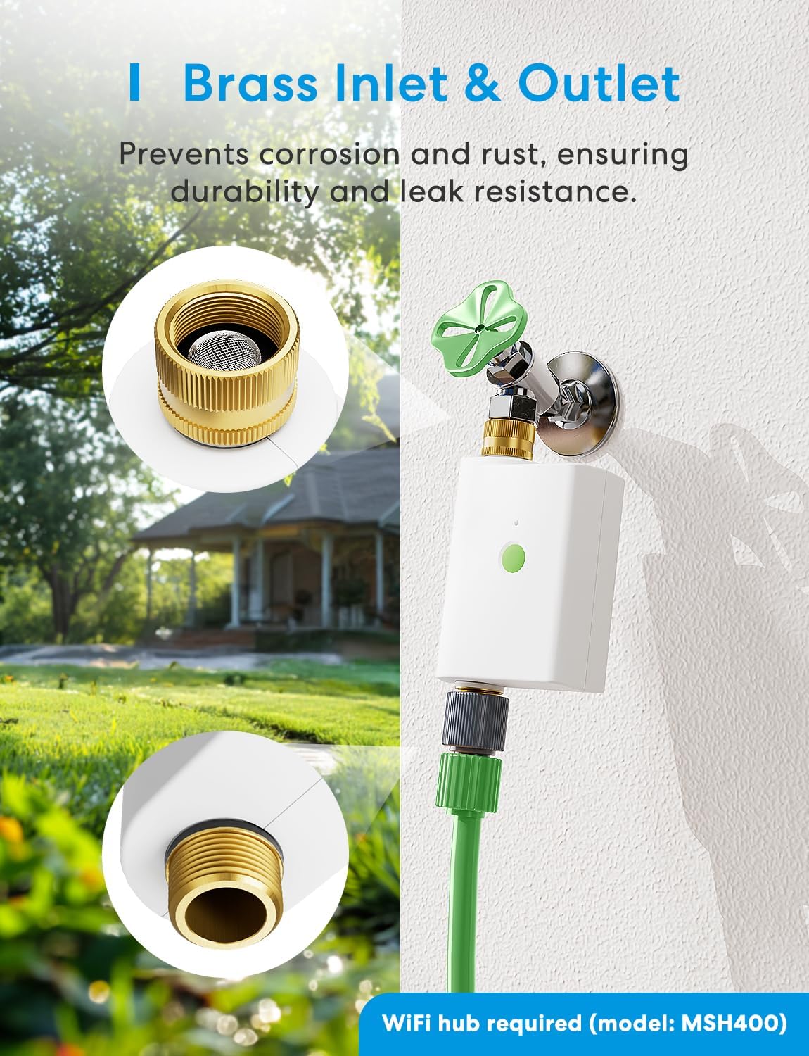 Temporizador manguera WiFi Homekit Alexa jardín