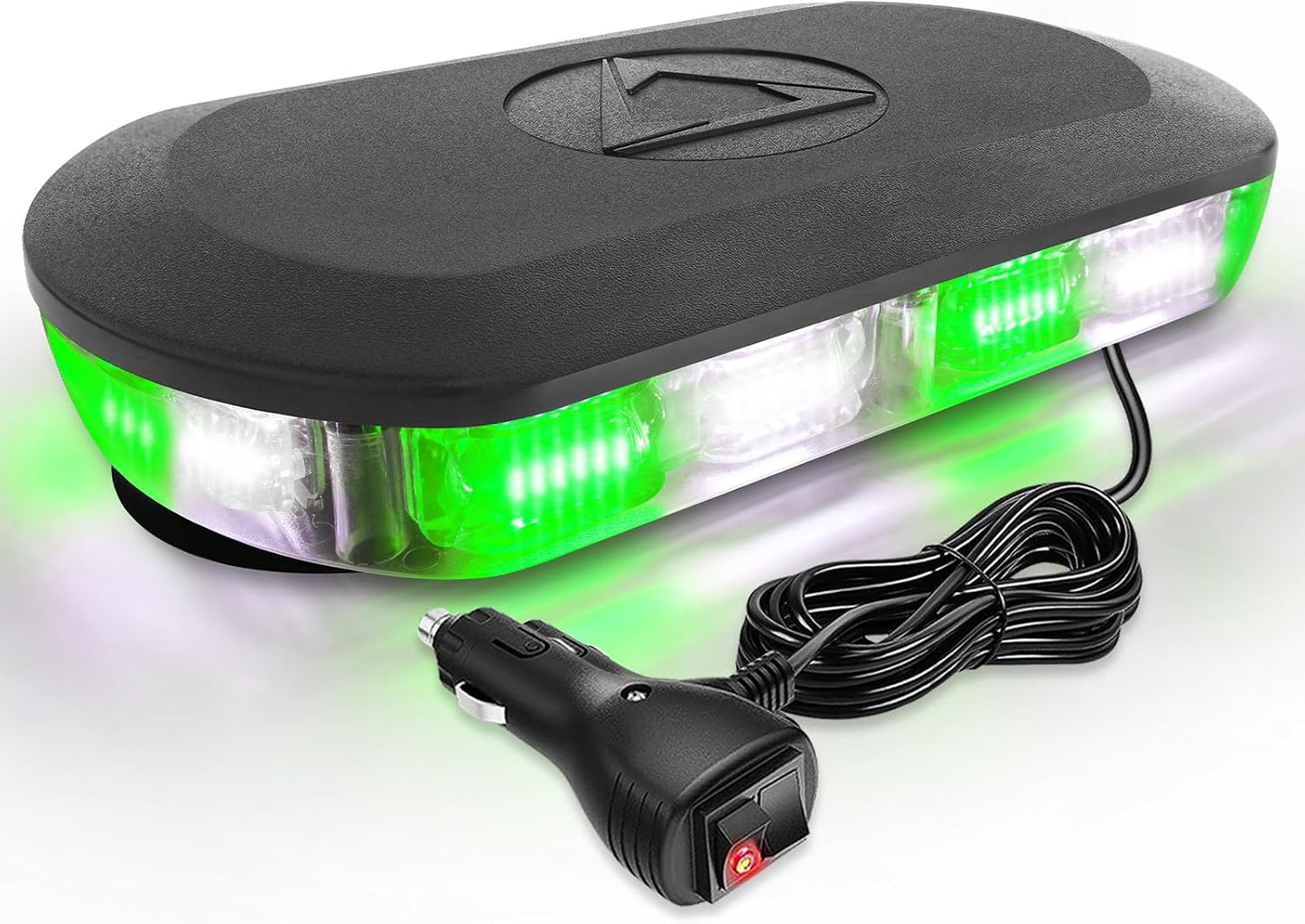 Barra luces estroboscópicas 72 LED verde blanco 12-24V