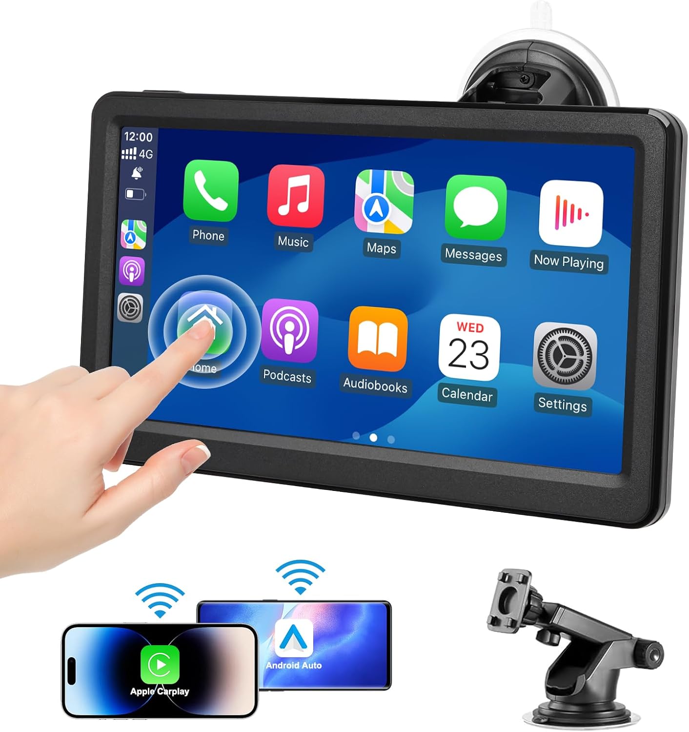 Pantalla Carplay inalámbrica 7pulg Bluetooth