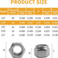 70 Tuercas Nylock Acero Inox 304 5/16-18 para Automóviles