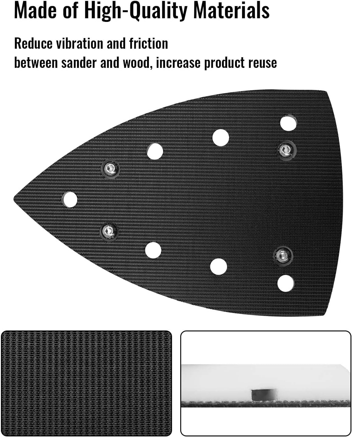 Almohadilla lijado triangular para lijadora orbital 3.94x5.91pulg