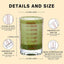 2 Pzas Tazas Medidoras Vidrio 3oz Rojo