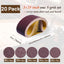 Correas lijado 3x21pulg pack 20 grano 80-400 madera metal