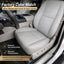 Funda asiento cuero conductor izquierdo espuma gris comp