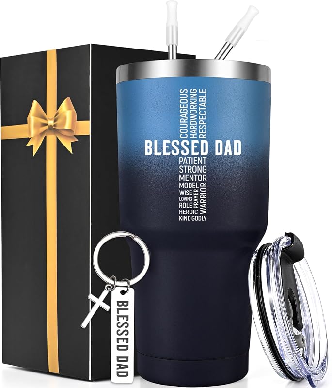 Vaso aislado 30oz llavero regalo cristiano papá
